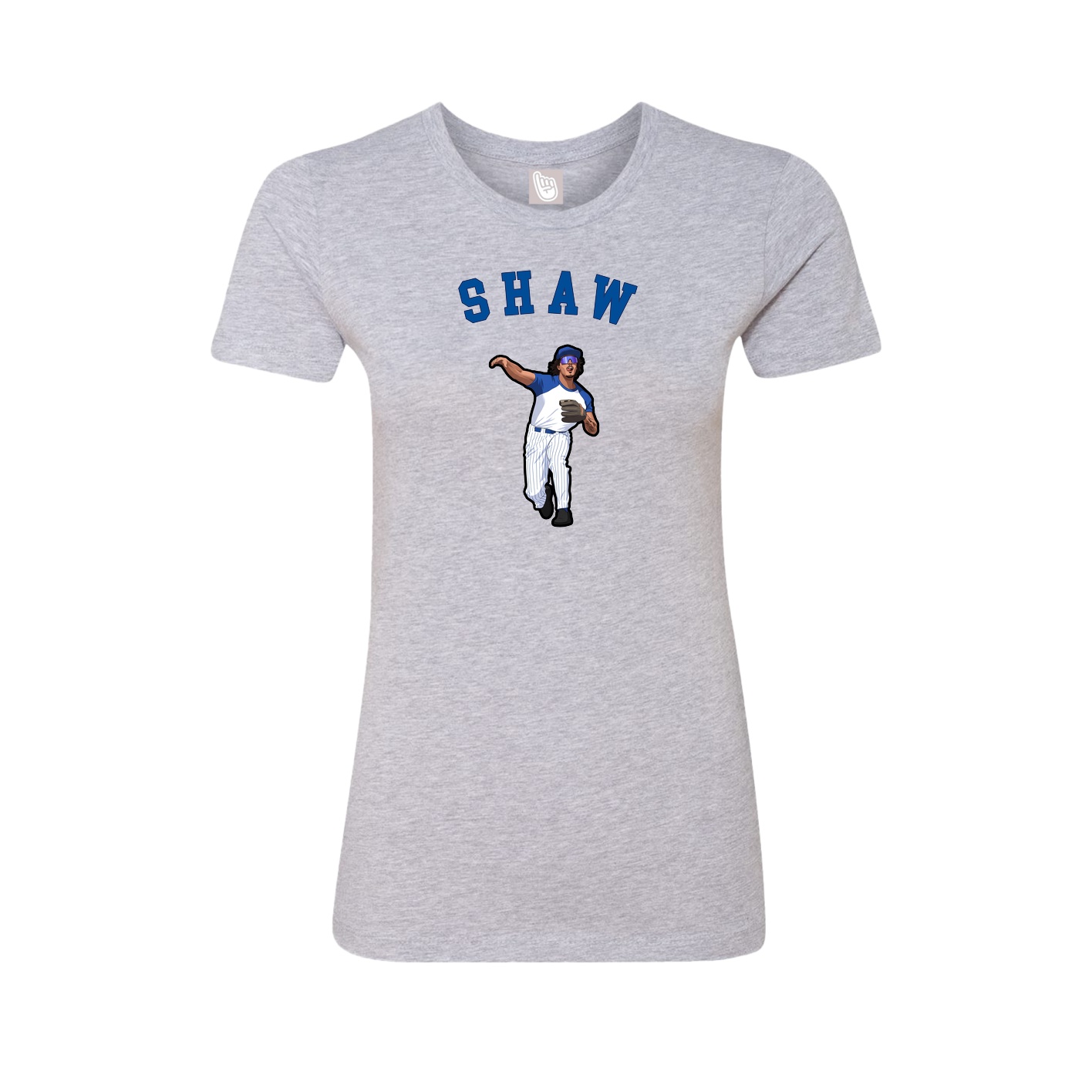Fitted Women's Tee — Shirsey Arch in Grey