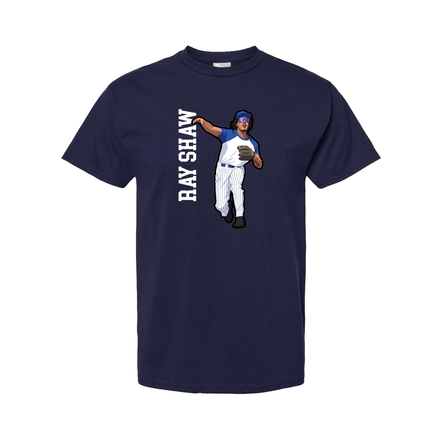 Youth Tee — Name Vertical in Navy