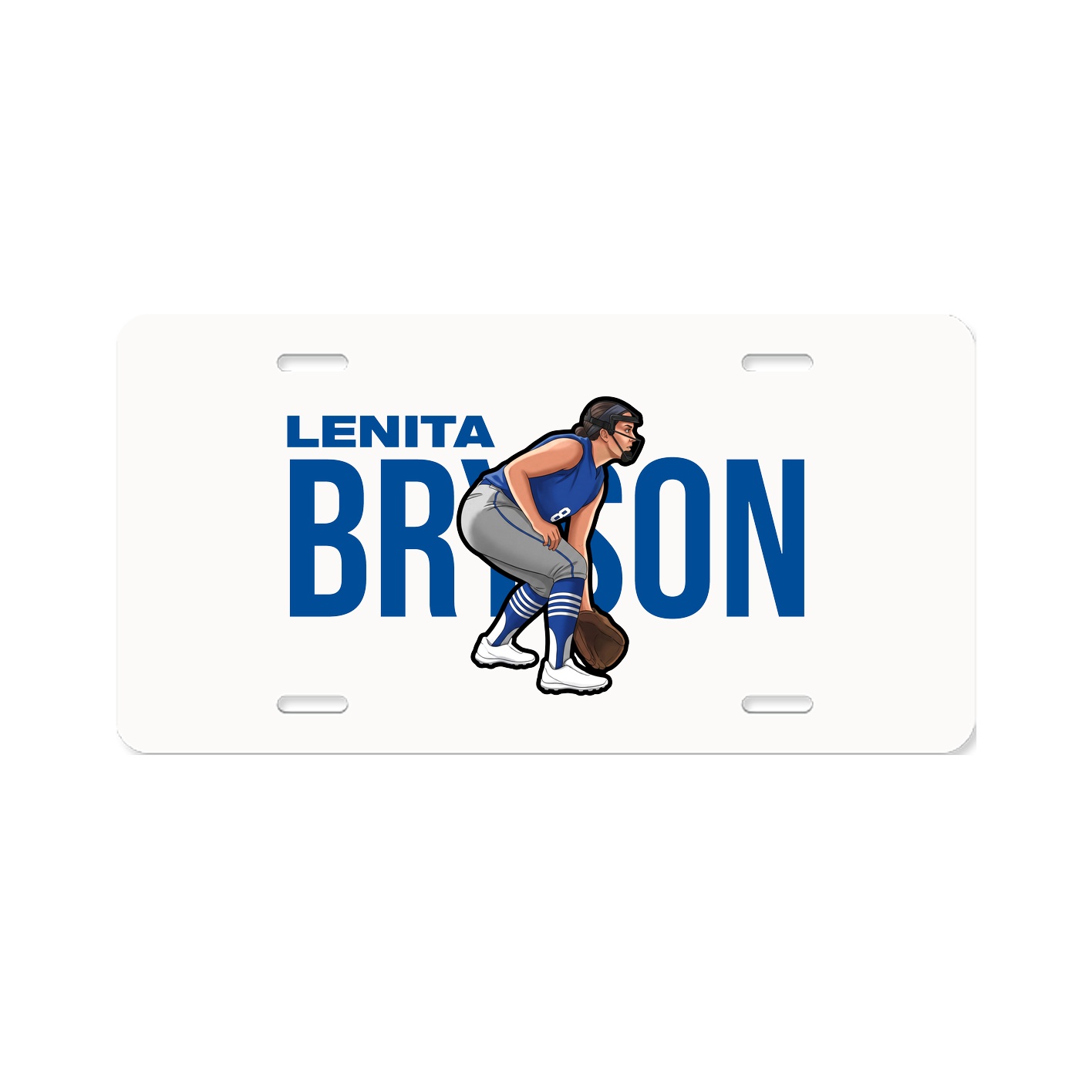 License Plate — Player Name in Classic