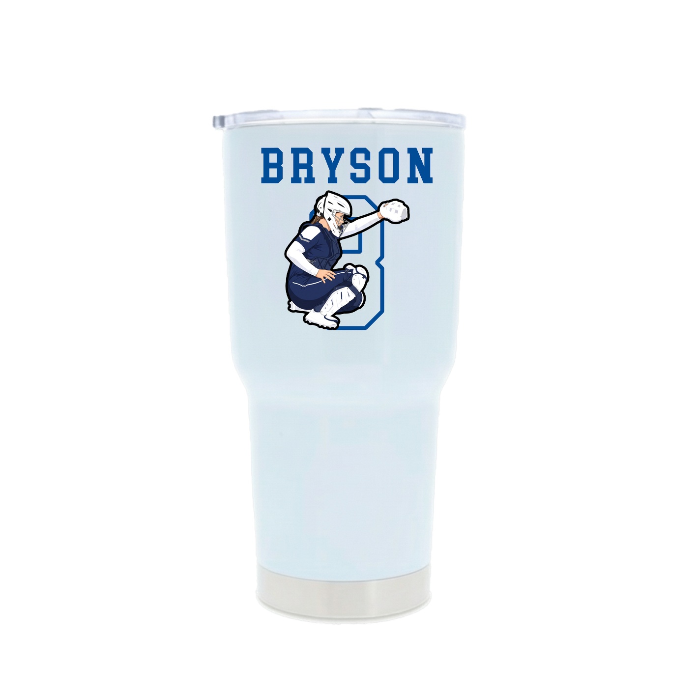 30oz Stainless Steel Tumbler — Shirsey in White