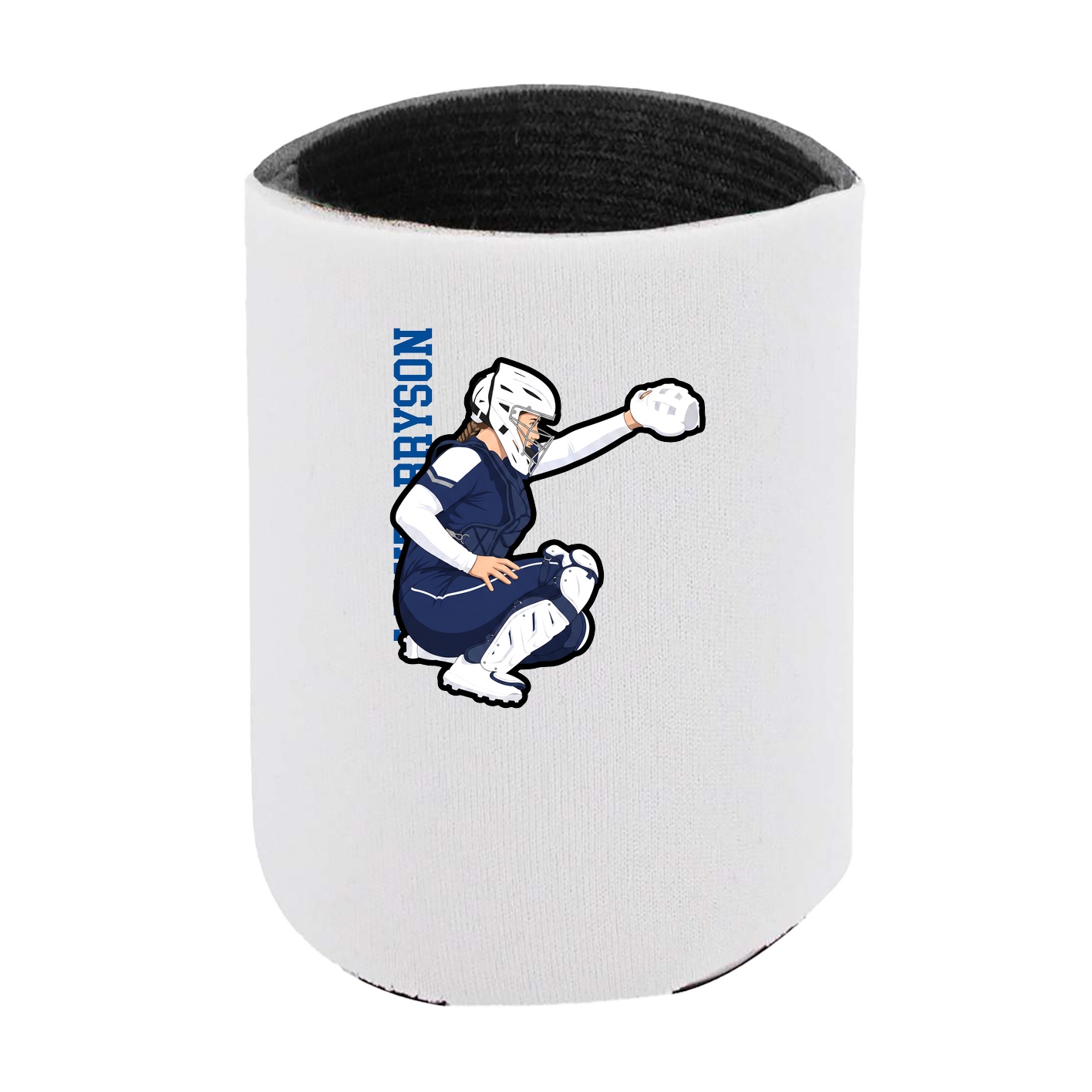 Can Holder — Name Vertical in White