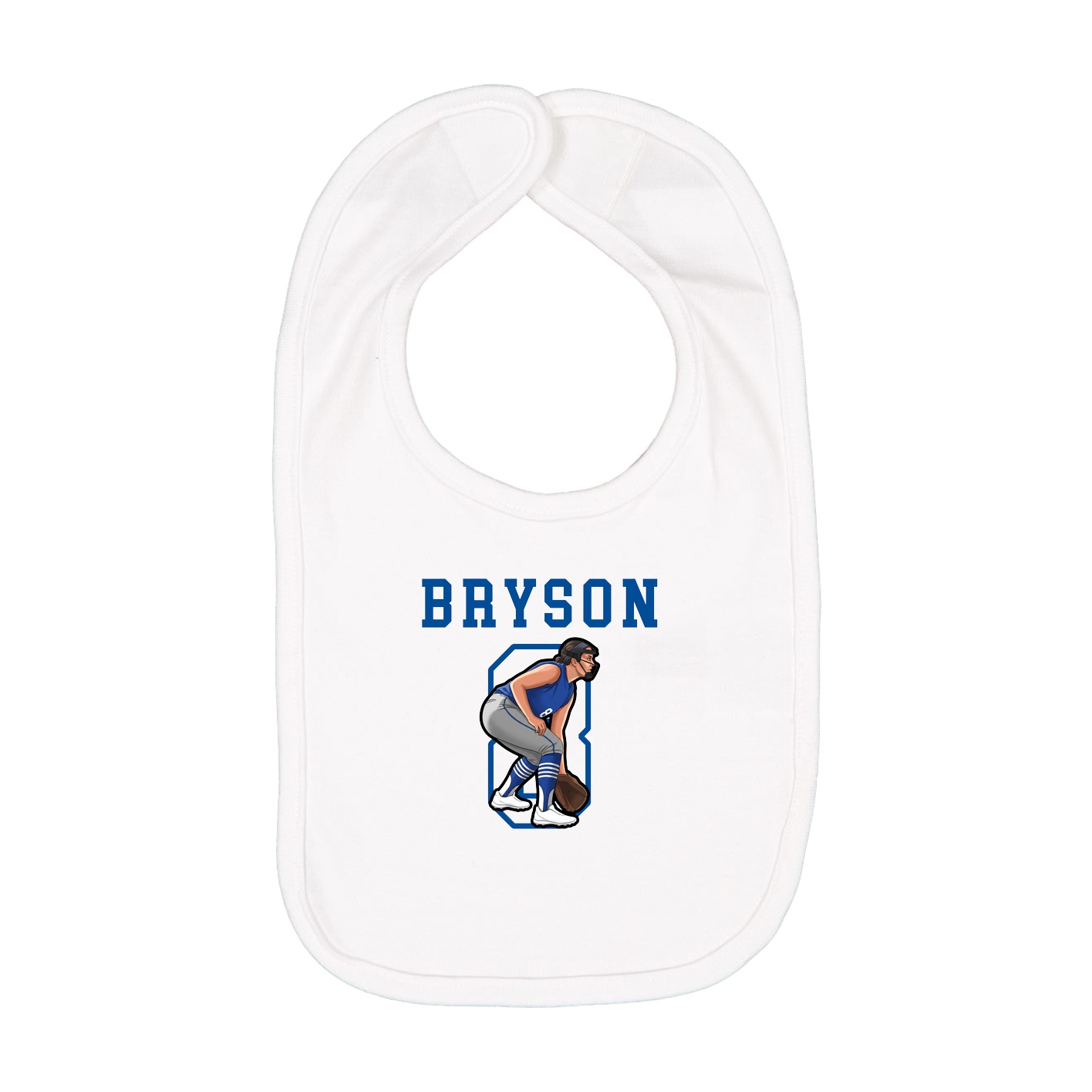 Infant Bib — Shirsey in White