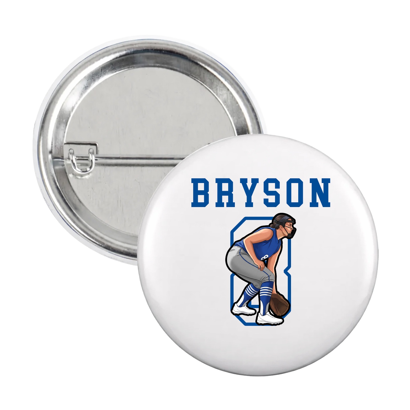 Game Day Button — Shirsey in White