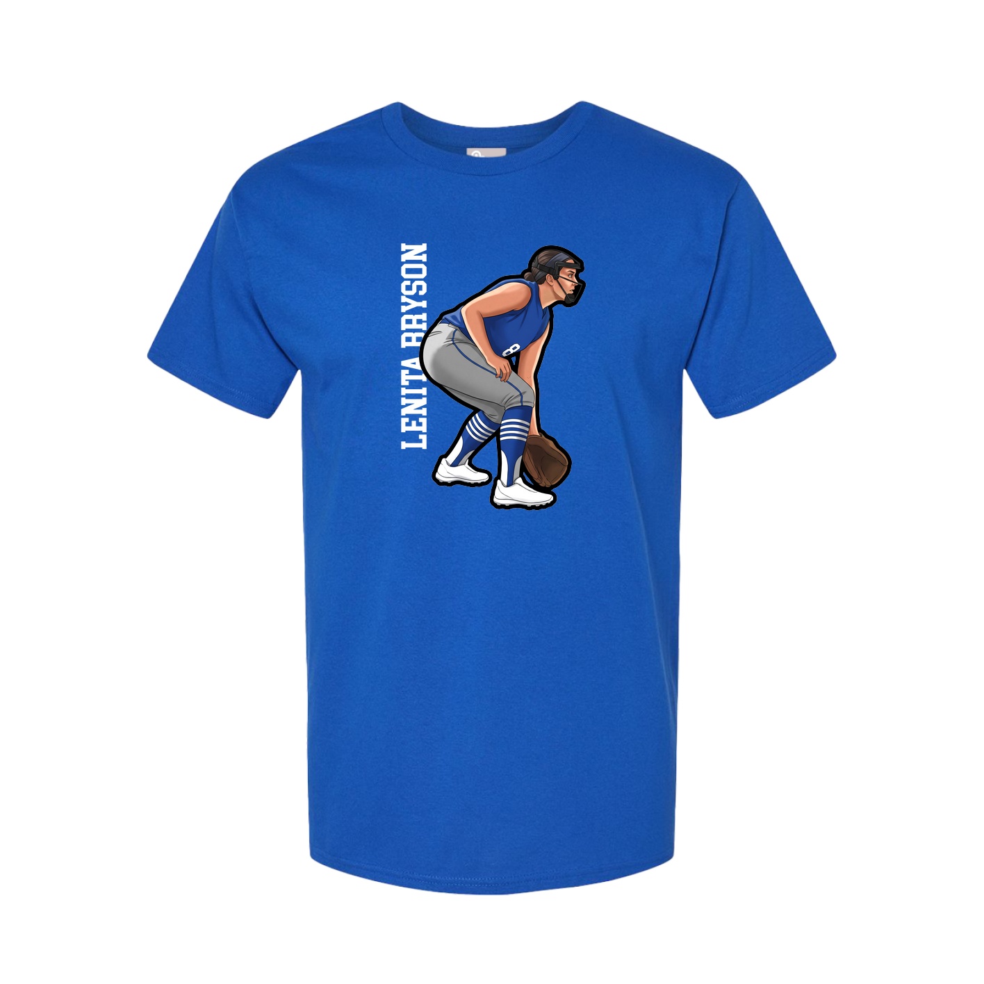 Tee — Name Vertical in Royal