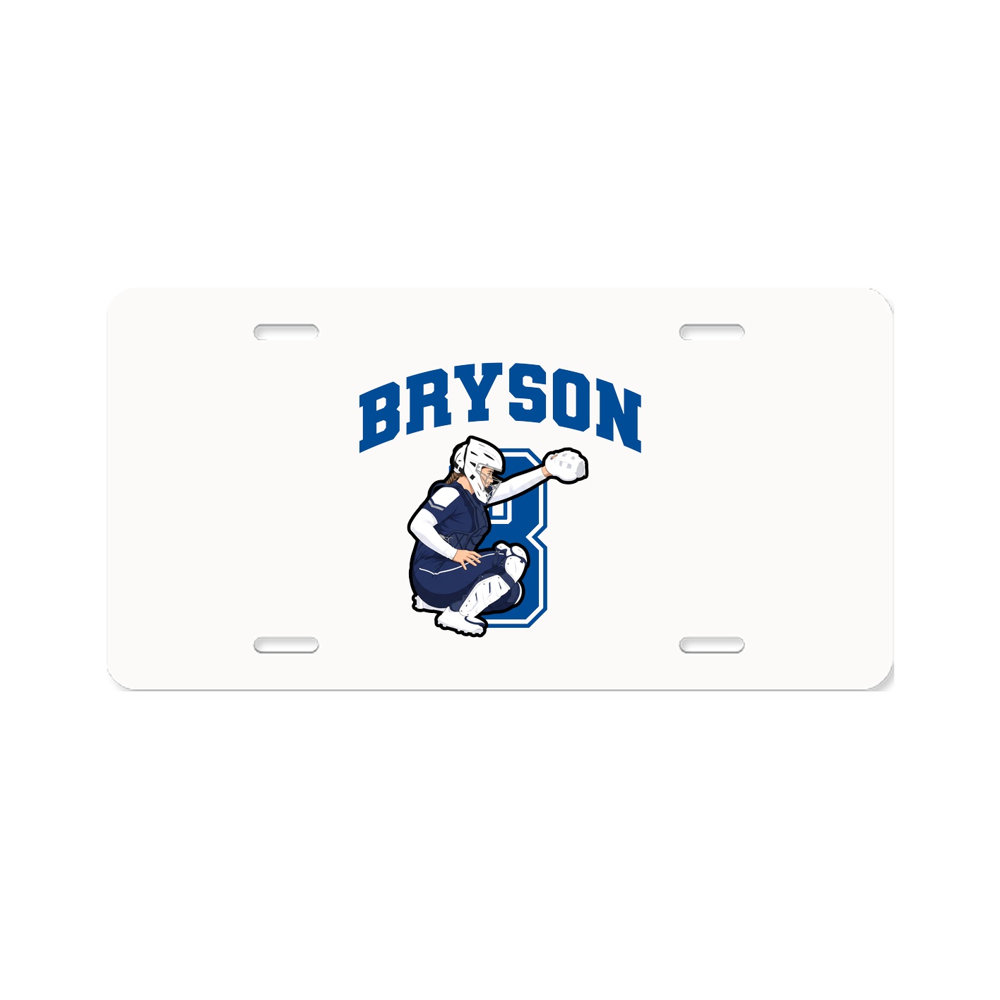 License Plate — Number in Classic