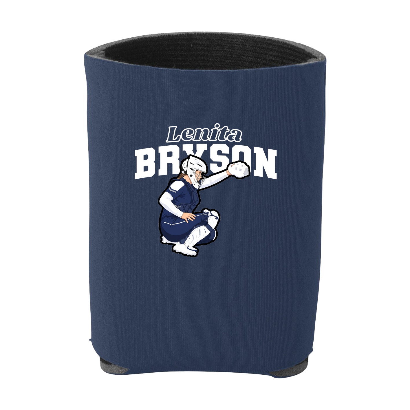 Can Holder — Name Arch in Navy