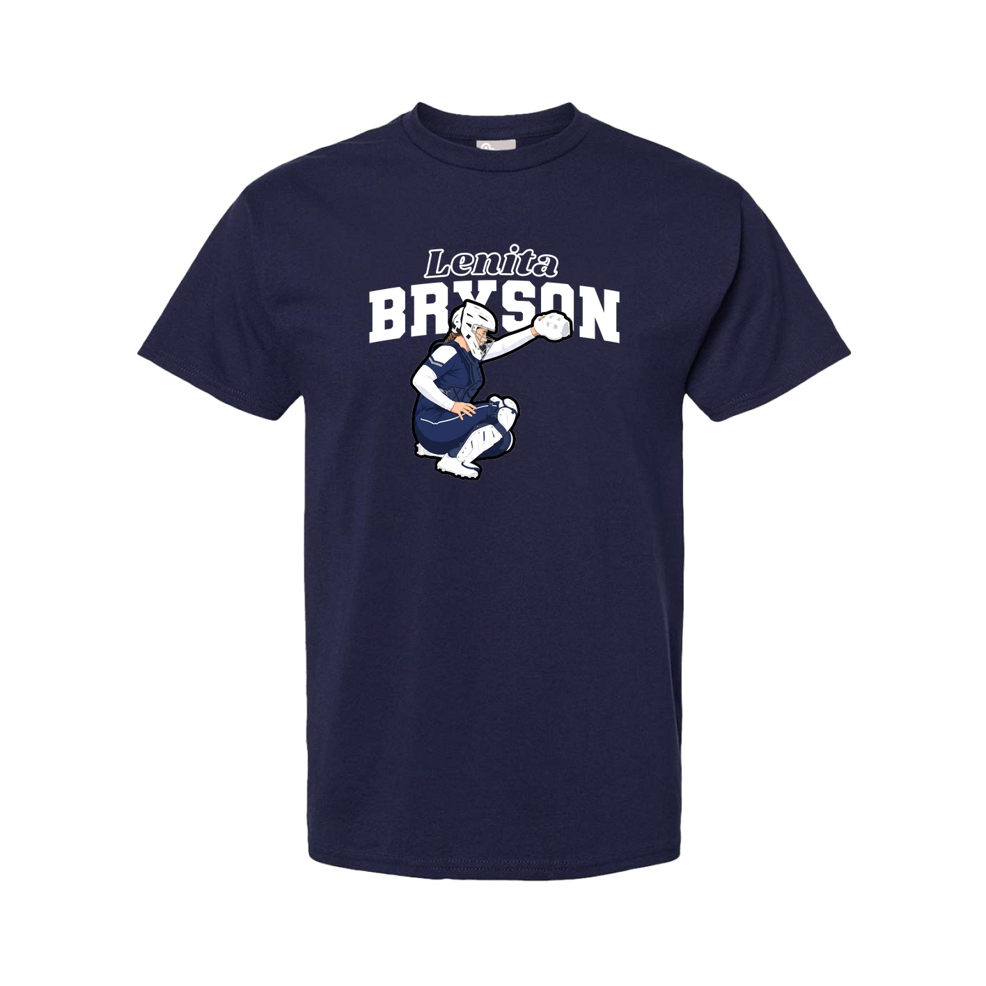 Youth Tee — Name Arch in Navy