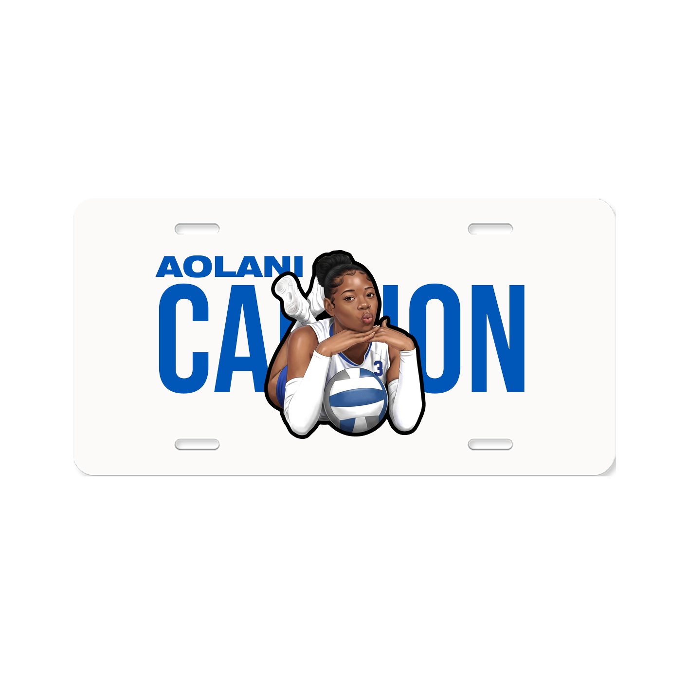 License Plate — Player Name in Classic
