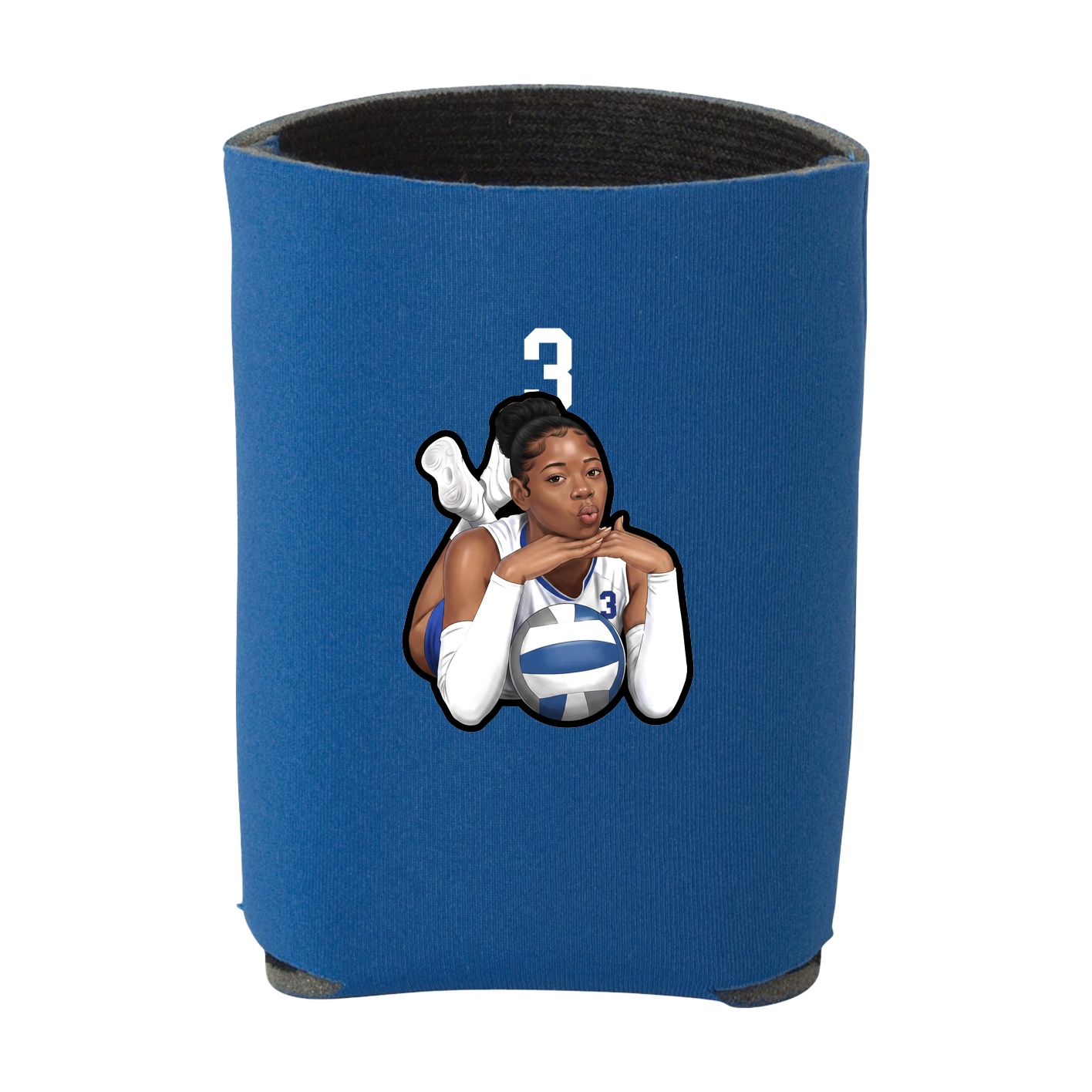 Can Holder — Number Top in Royal