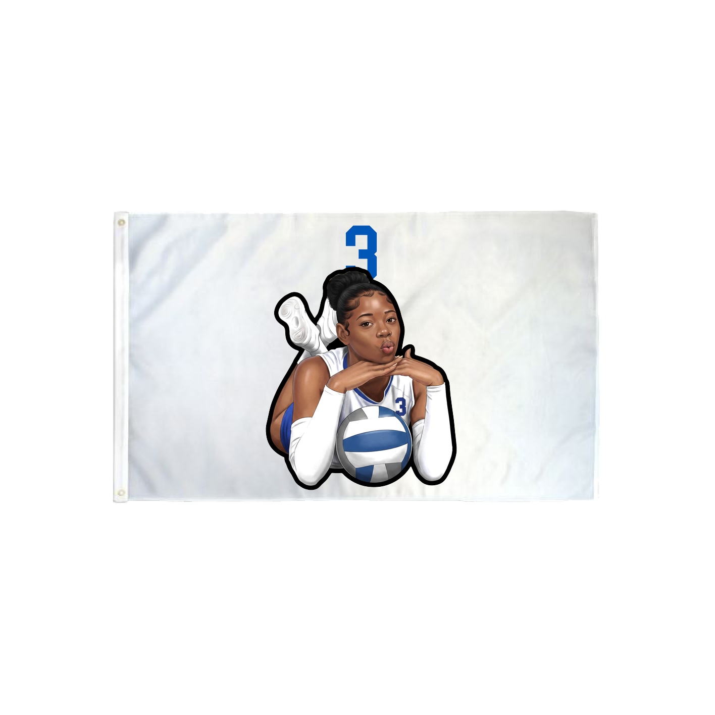3x5 Flag — Number Top in Classic