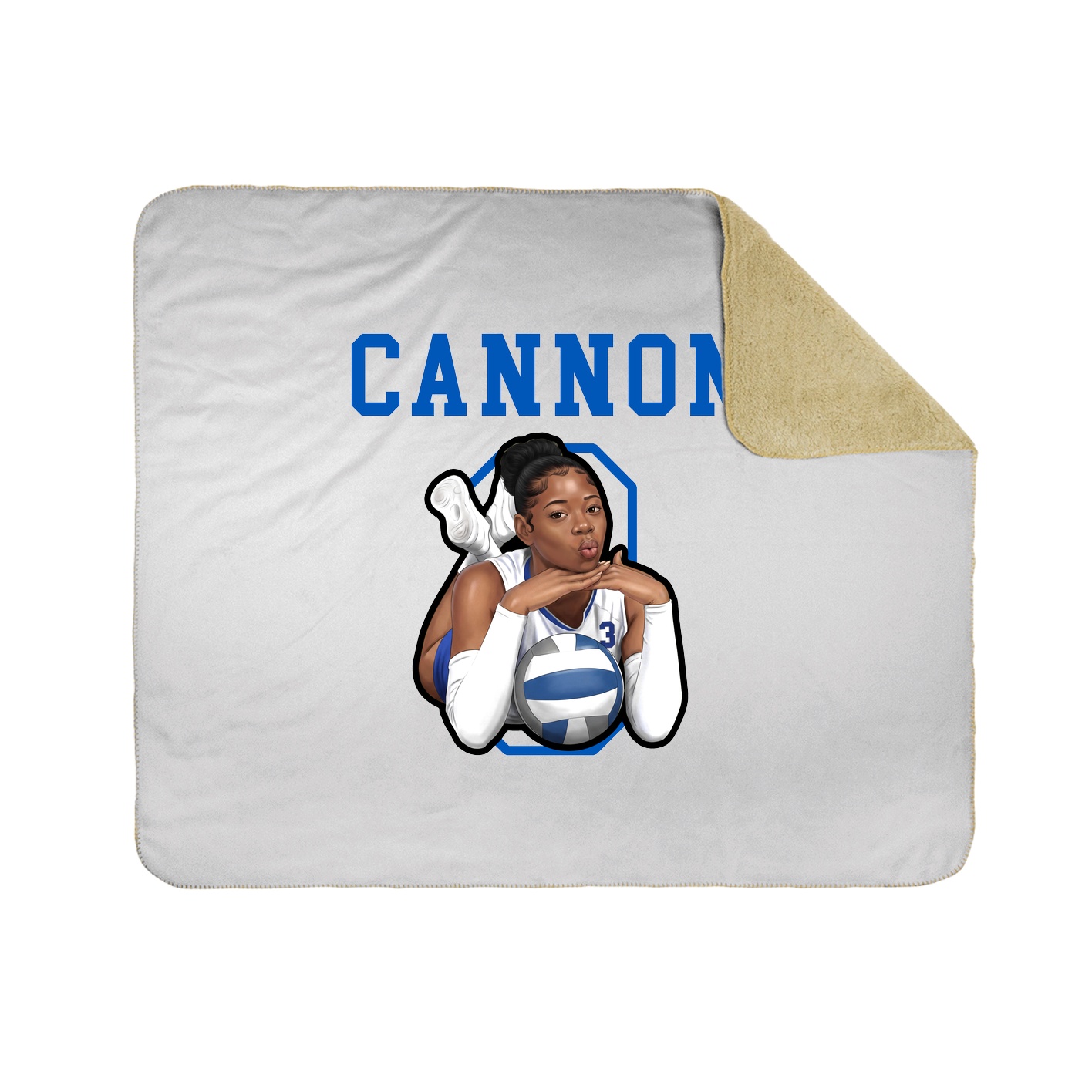 Throw Blanket — Shirsey in White