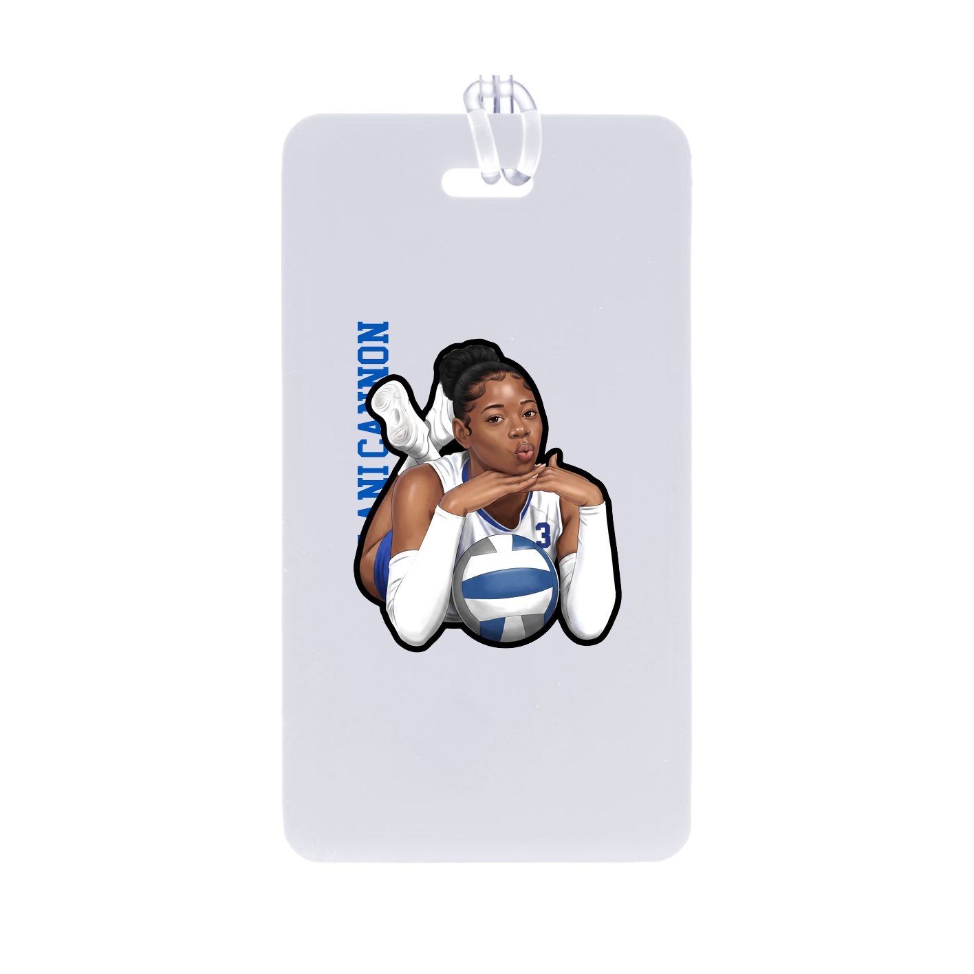 Bag Tag — Name Vertical in Classic