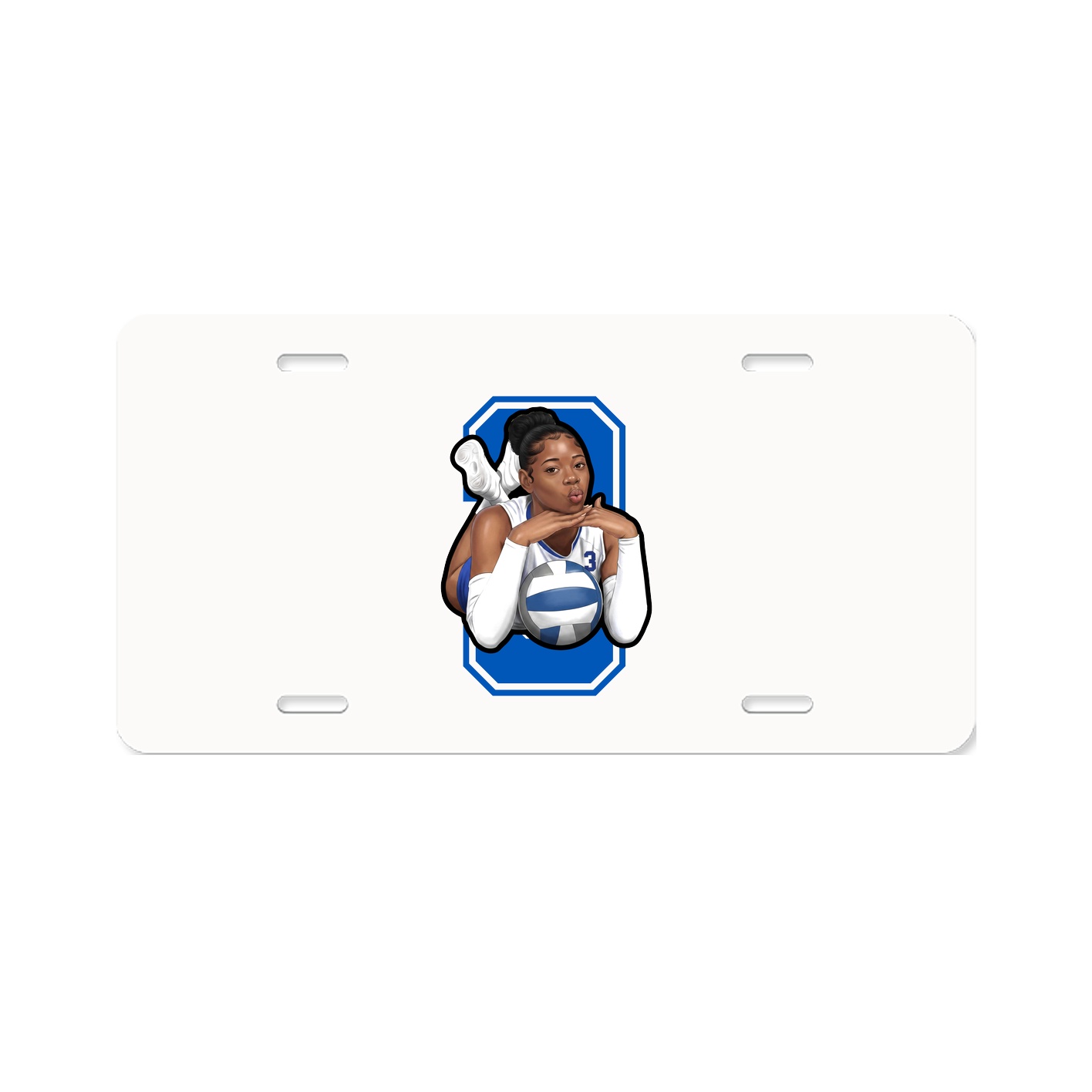 License Plate — Number in Classic