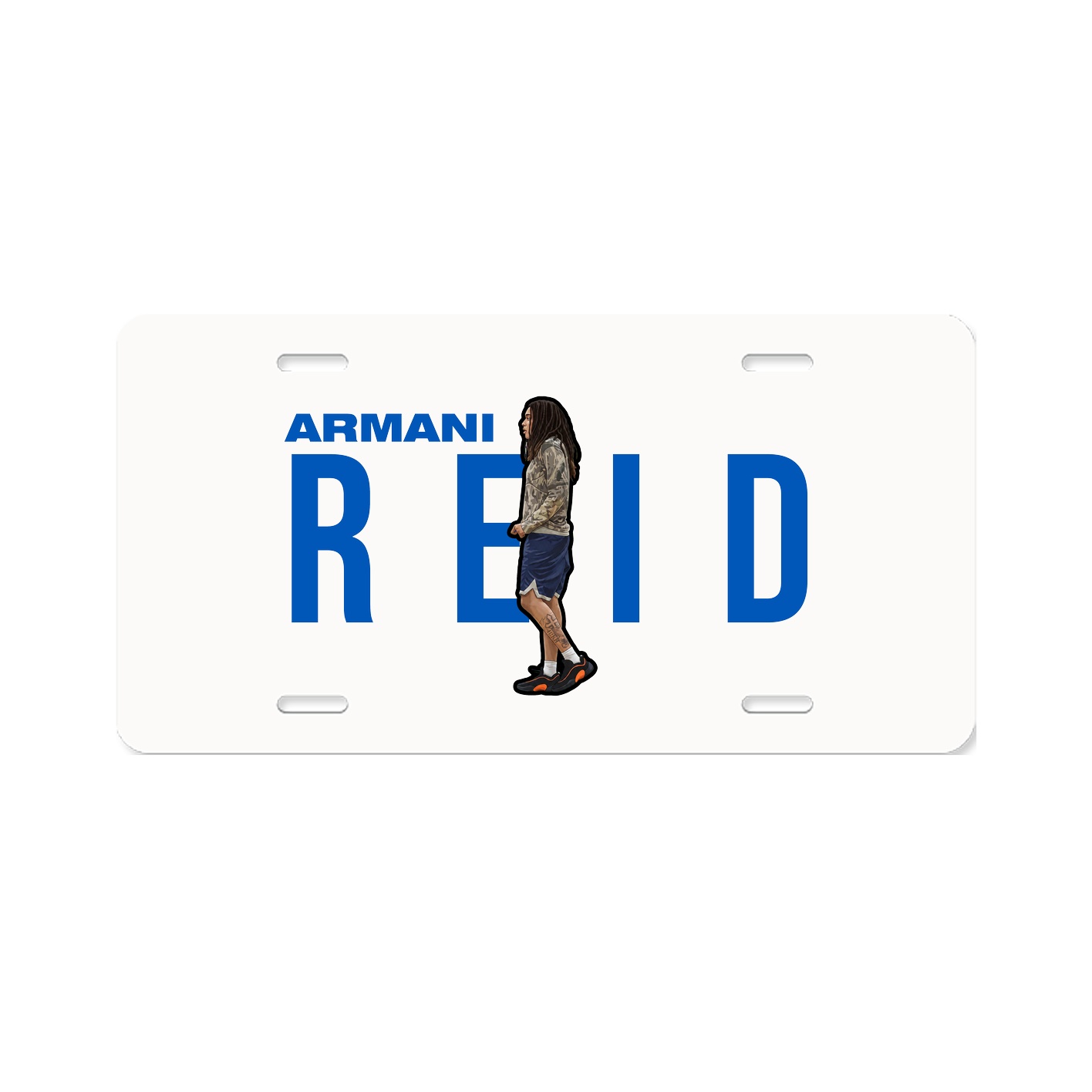 License Plate — Player Name in Classic