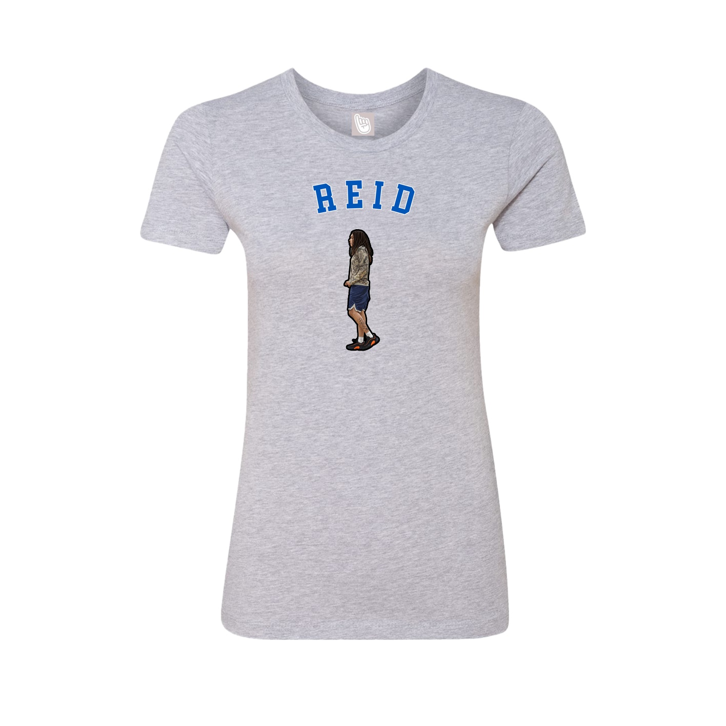 Fitted Women's Tee — Shirsey Arch in Grey