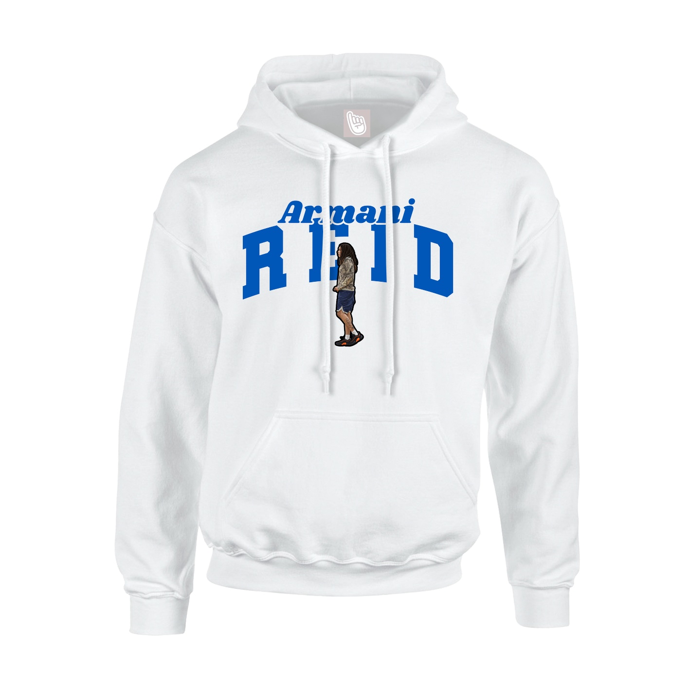 Hoodie — Signature Arch in White