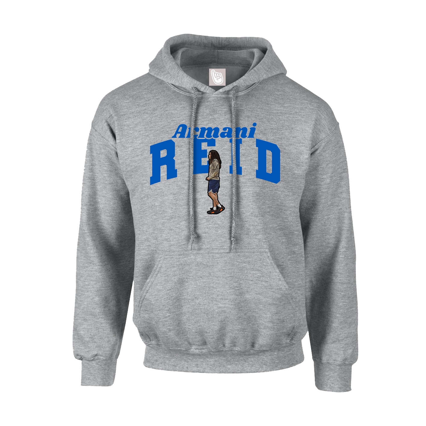 Youth Hoodie — Signature Arch in Grey