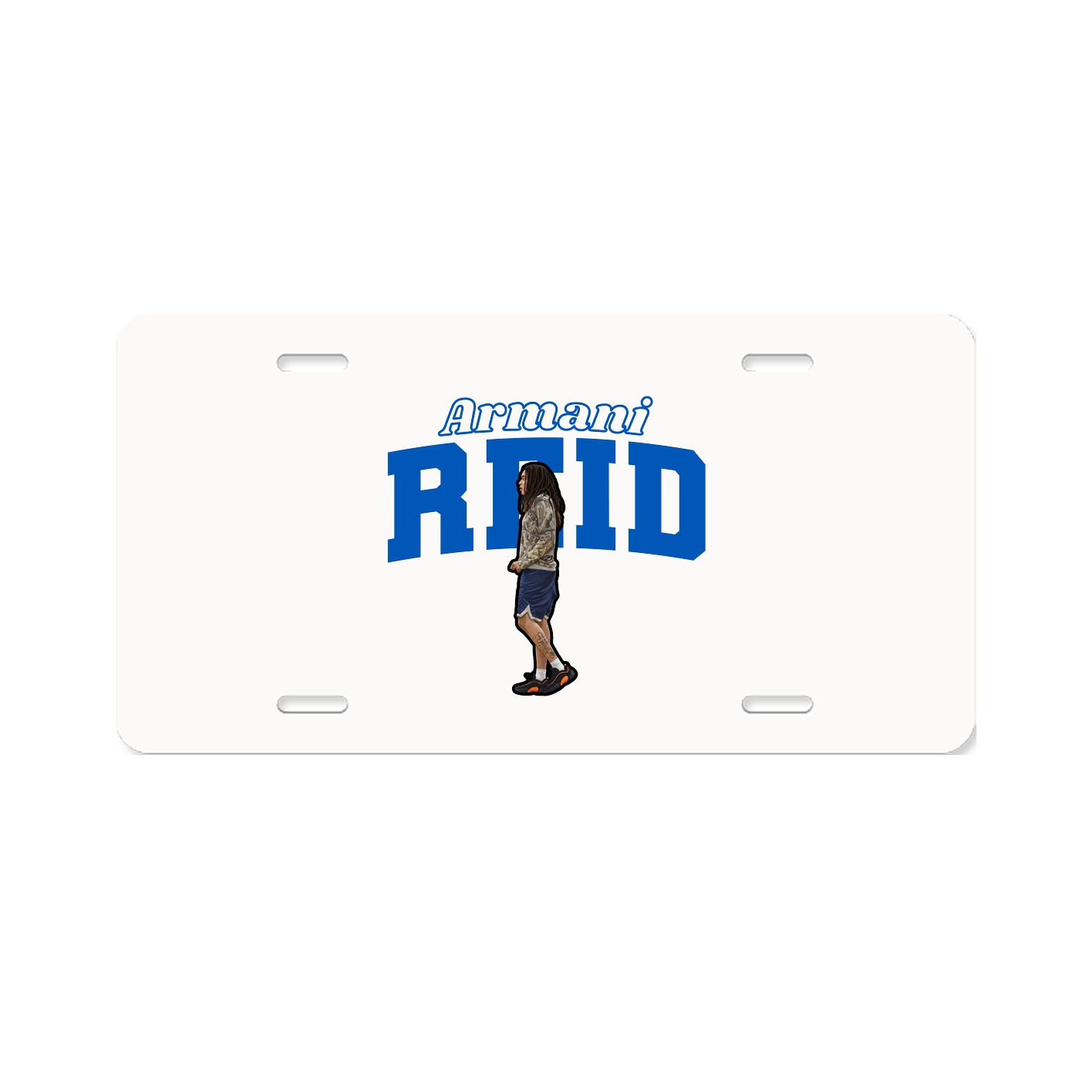 License Plate — Name Arch in Classic