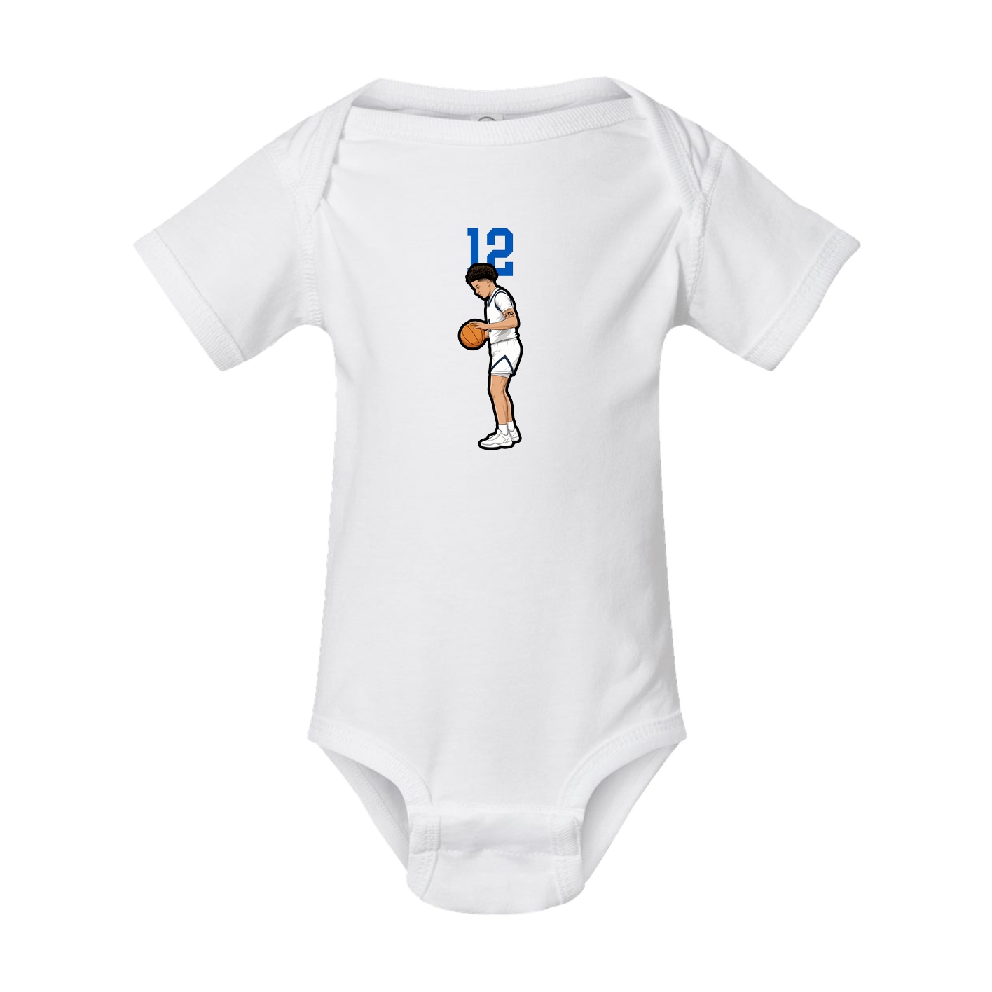 Baby Onesie — Number Top in White