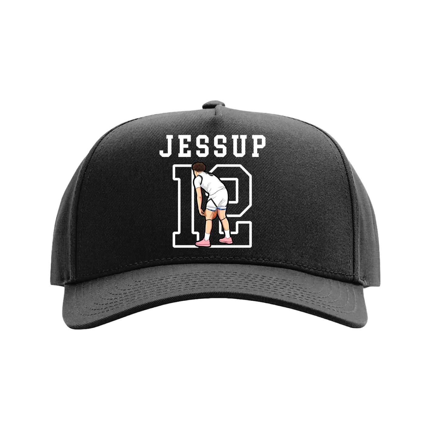 Full Fabric Five-Panel Champ Cap — Shirsey in Black