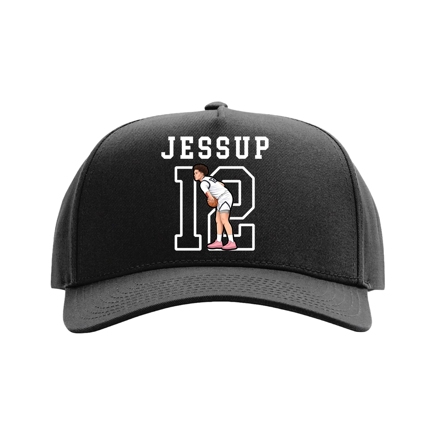Full Fabric Five-Panel Champ Cap — Shirsey in Black