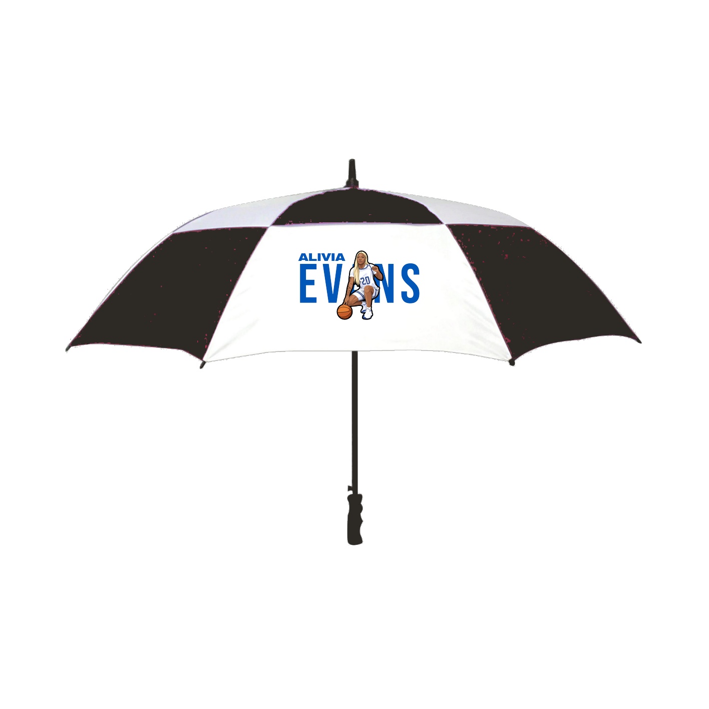 Golf Umbrella — Player Name in Black