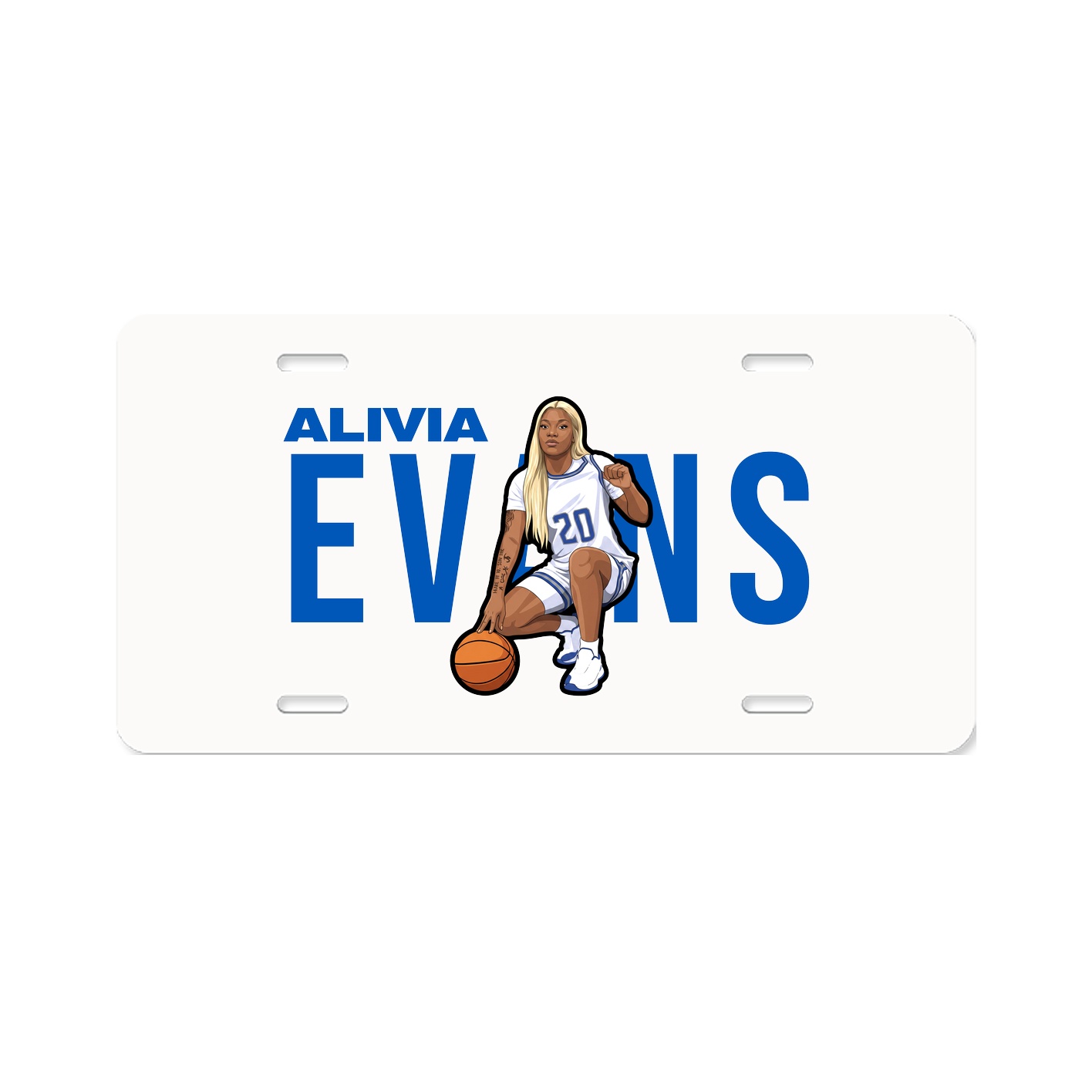 License Plate — Player Name in Classic