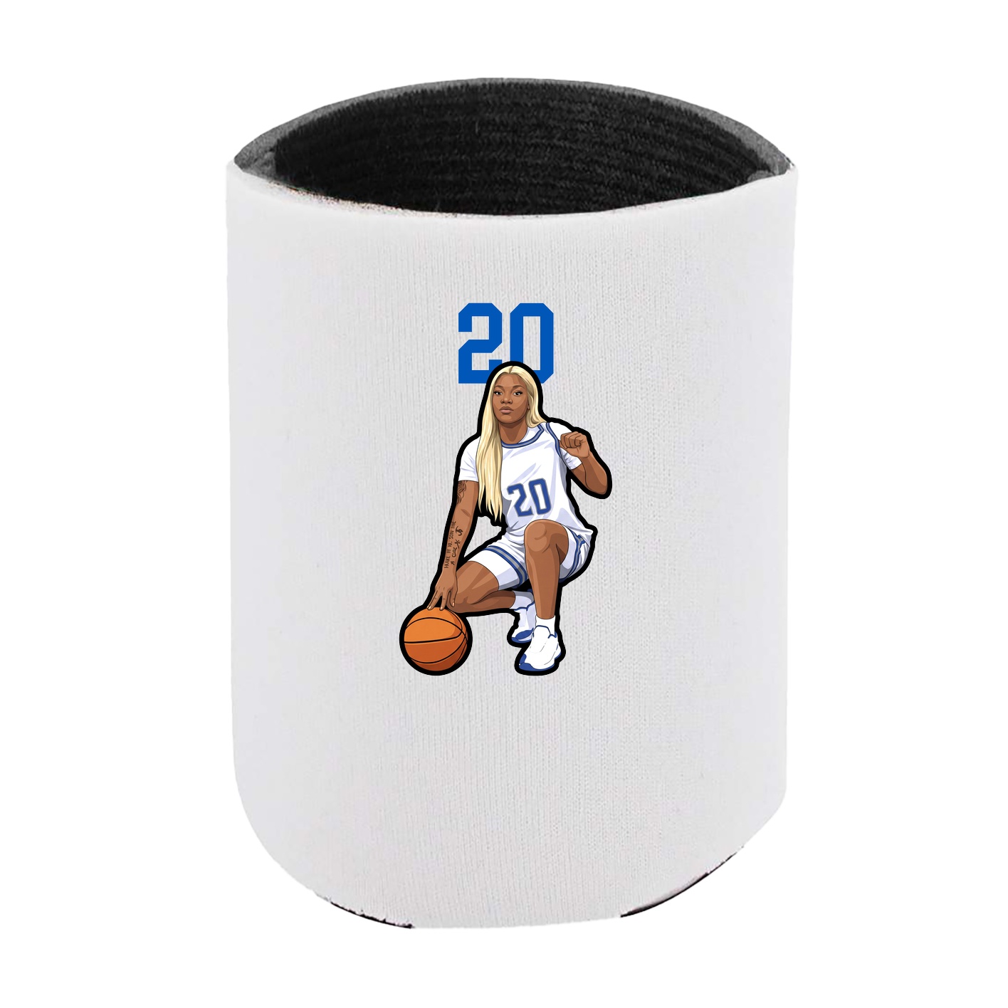 Can Holder — Number Top in White