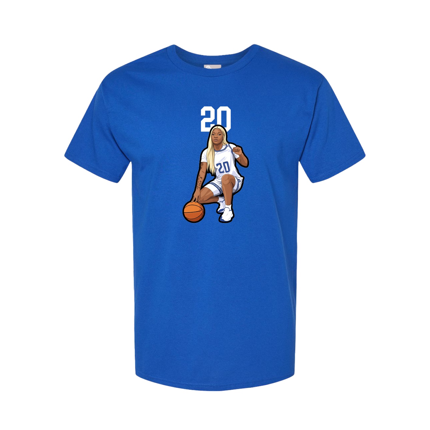 Tee — Number Top in Royal