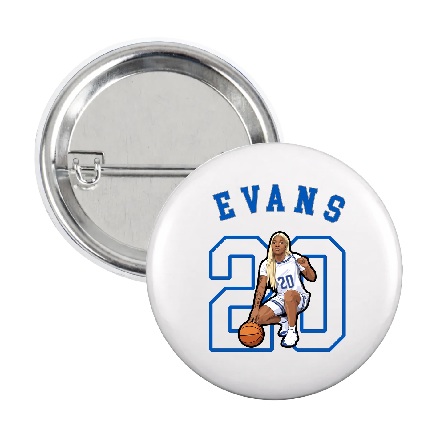 Game Day Button — Shirsey Arch in White