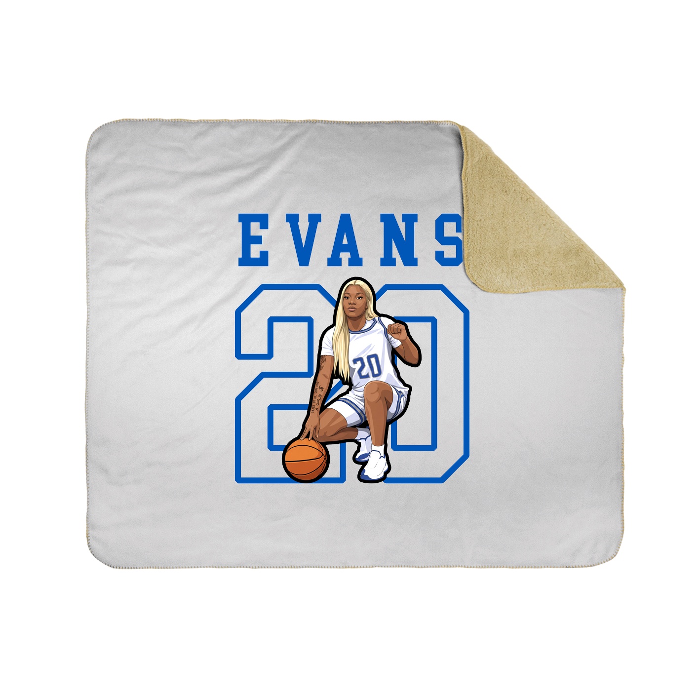 Throw Blanket — Shirsey in White