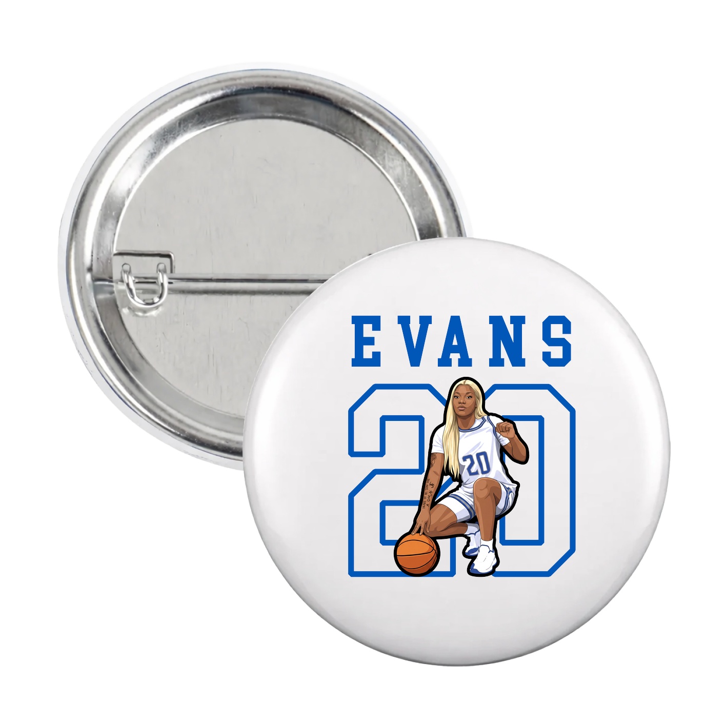 Game Day Button — Shirsey in White