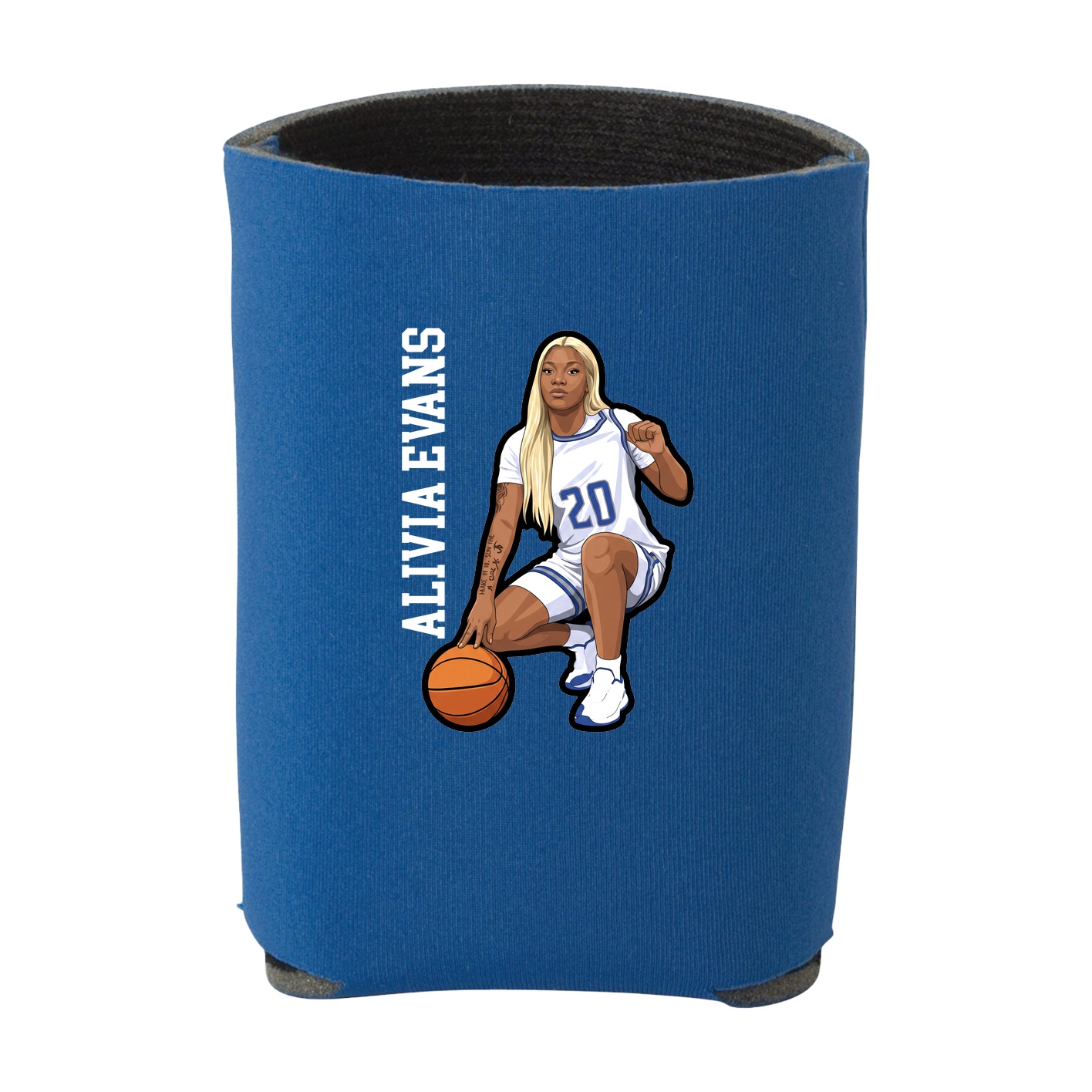Can Holder — Name Vertical in Royal