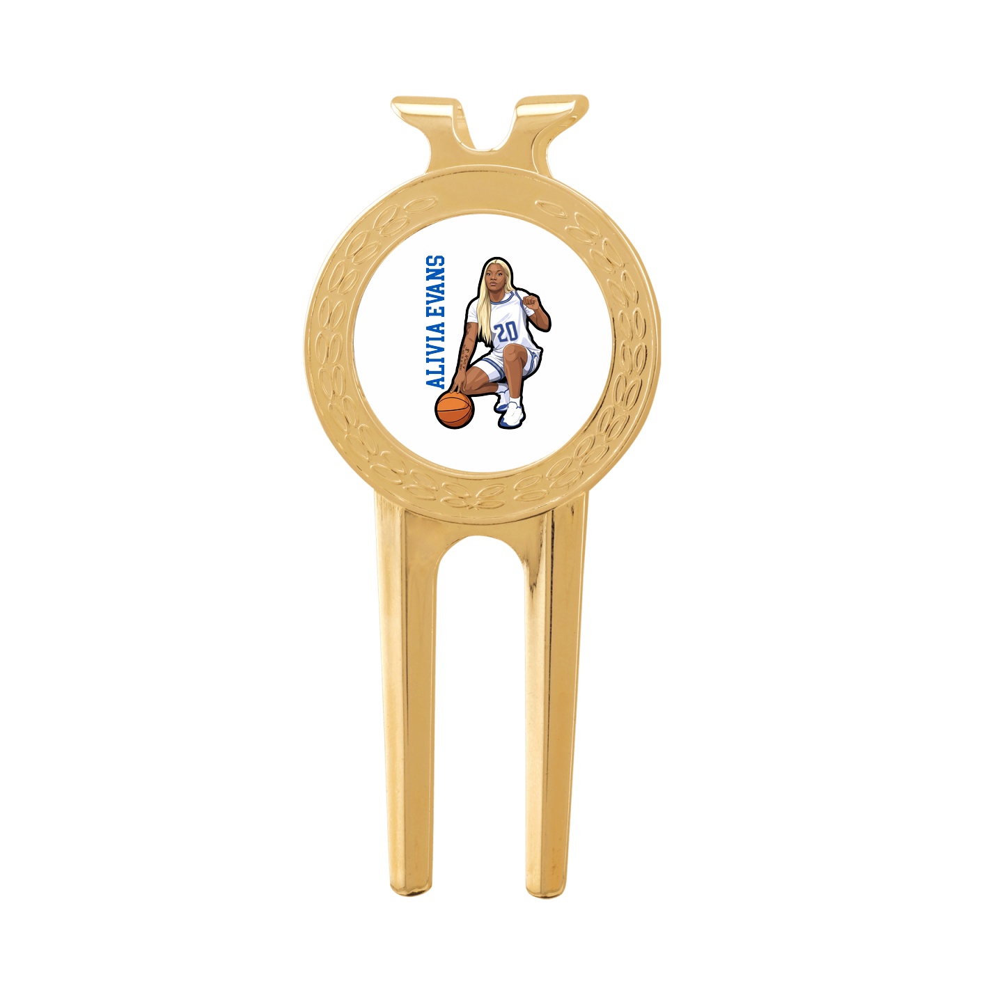 Divot Tool with Ball Marker — Name Vertical in Classic