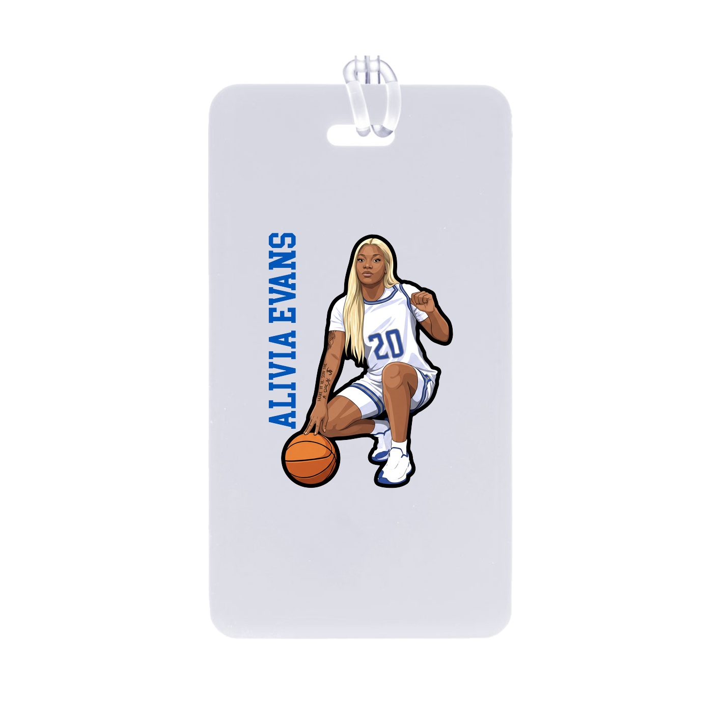 Bag Tag — Name Vertical in Classic