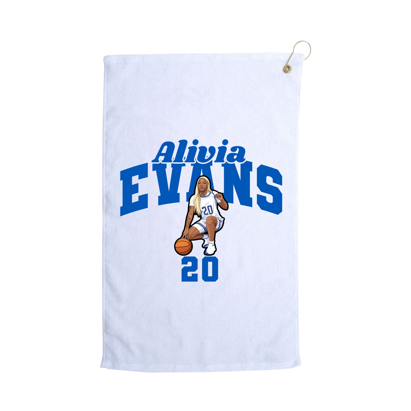 Golf Towel — Signature Arch in White