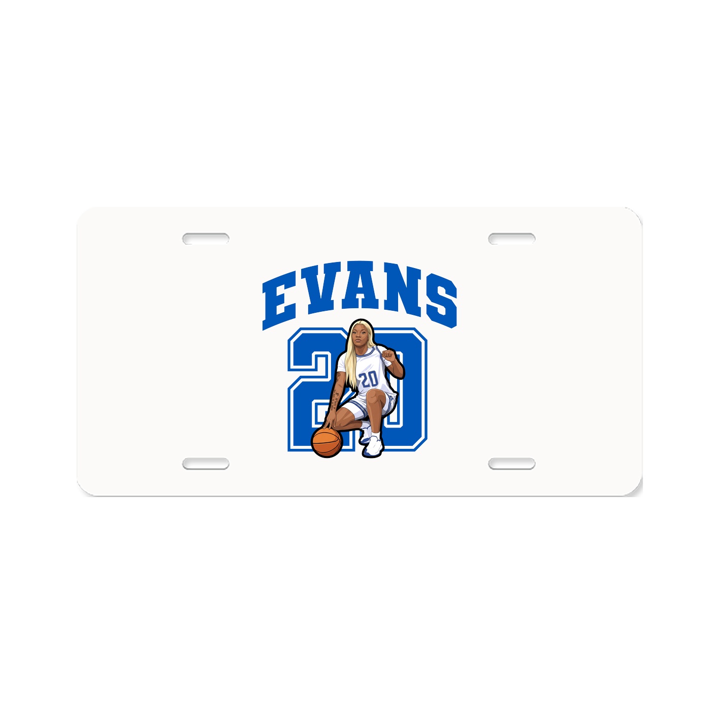 License Plate — Number in Classic