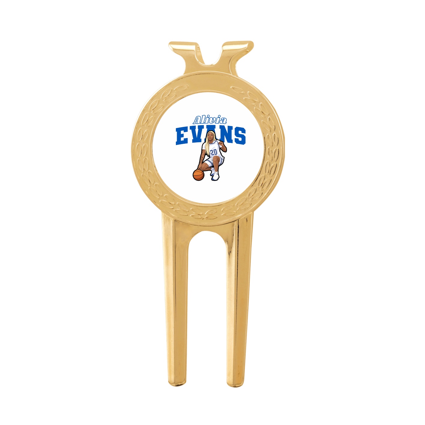 Divot Tool with Ball Marker — Name Arch in Classic