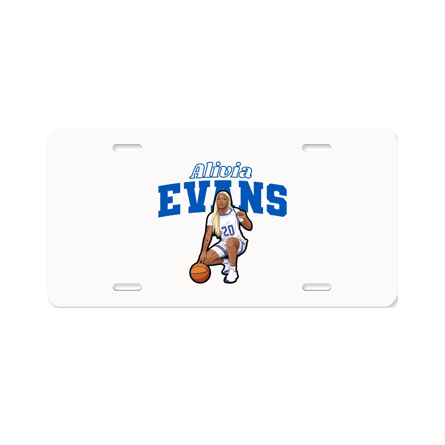 License Plate — Name Arch in Classic