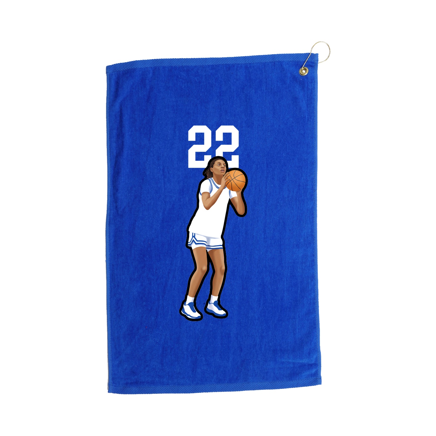Golf Towel — Number Top in Royal