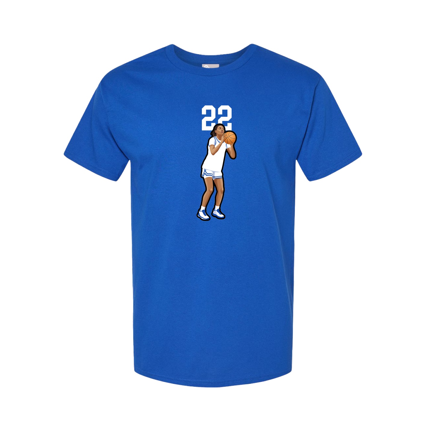 Youth Tee — Number Top in Royal