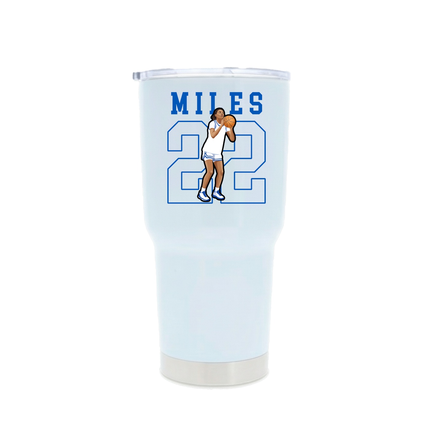 30oz Stainless Steel Tumbler — Shirsey in White