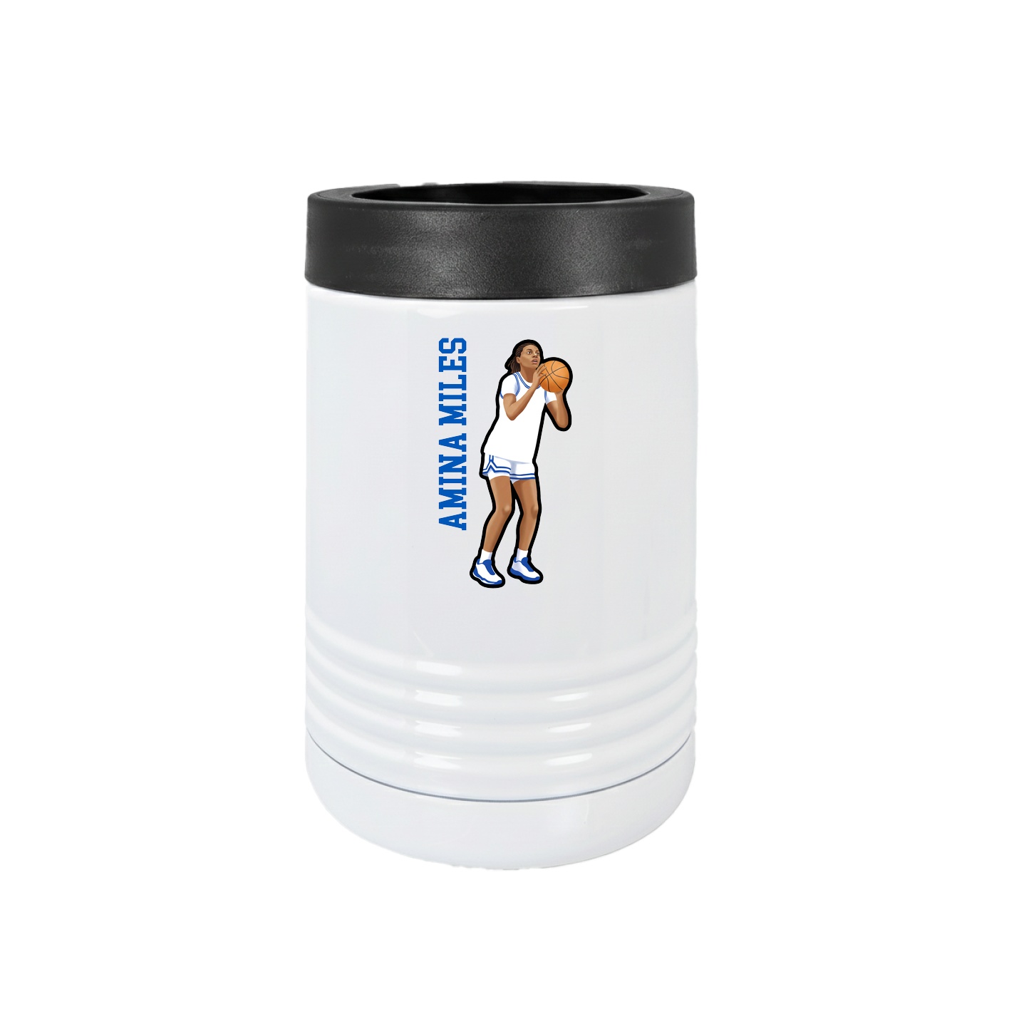 Beverage Holder — Name Vertical in White