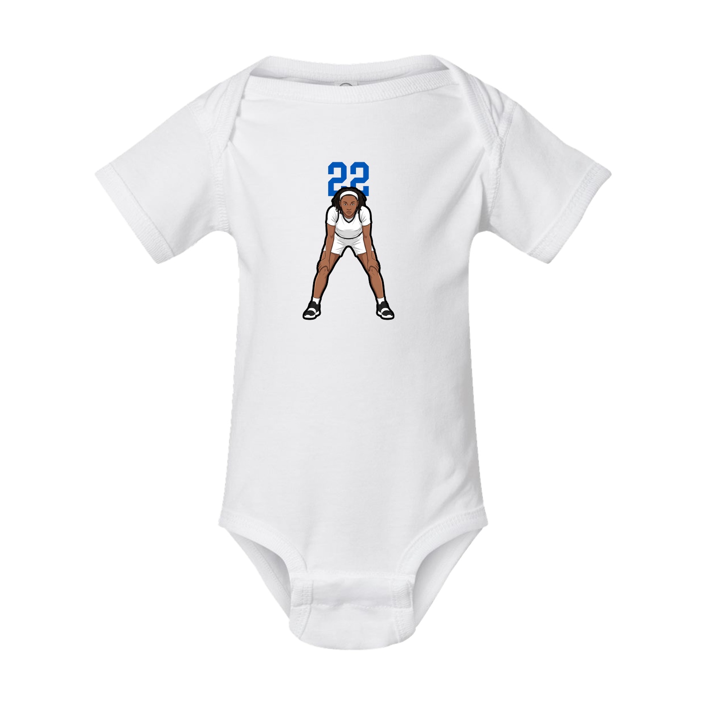 Baby Onesie — Number Top in White