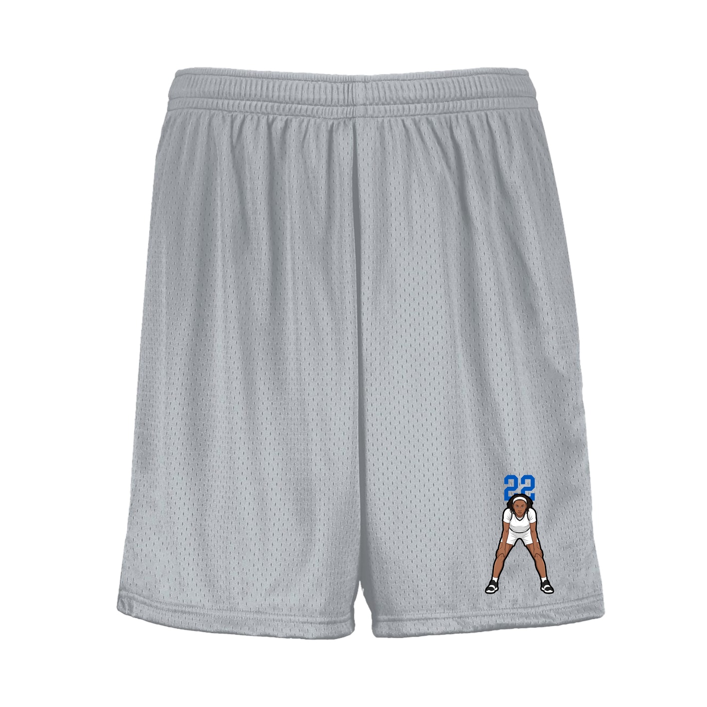 Shorts — Number Top in Silver