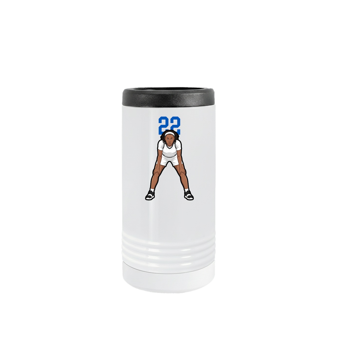 Slim Beverage Holder — Number Top in White