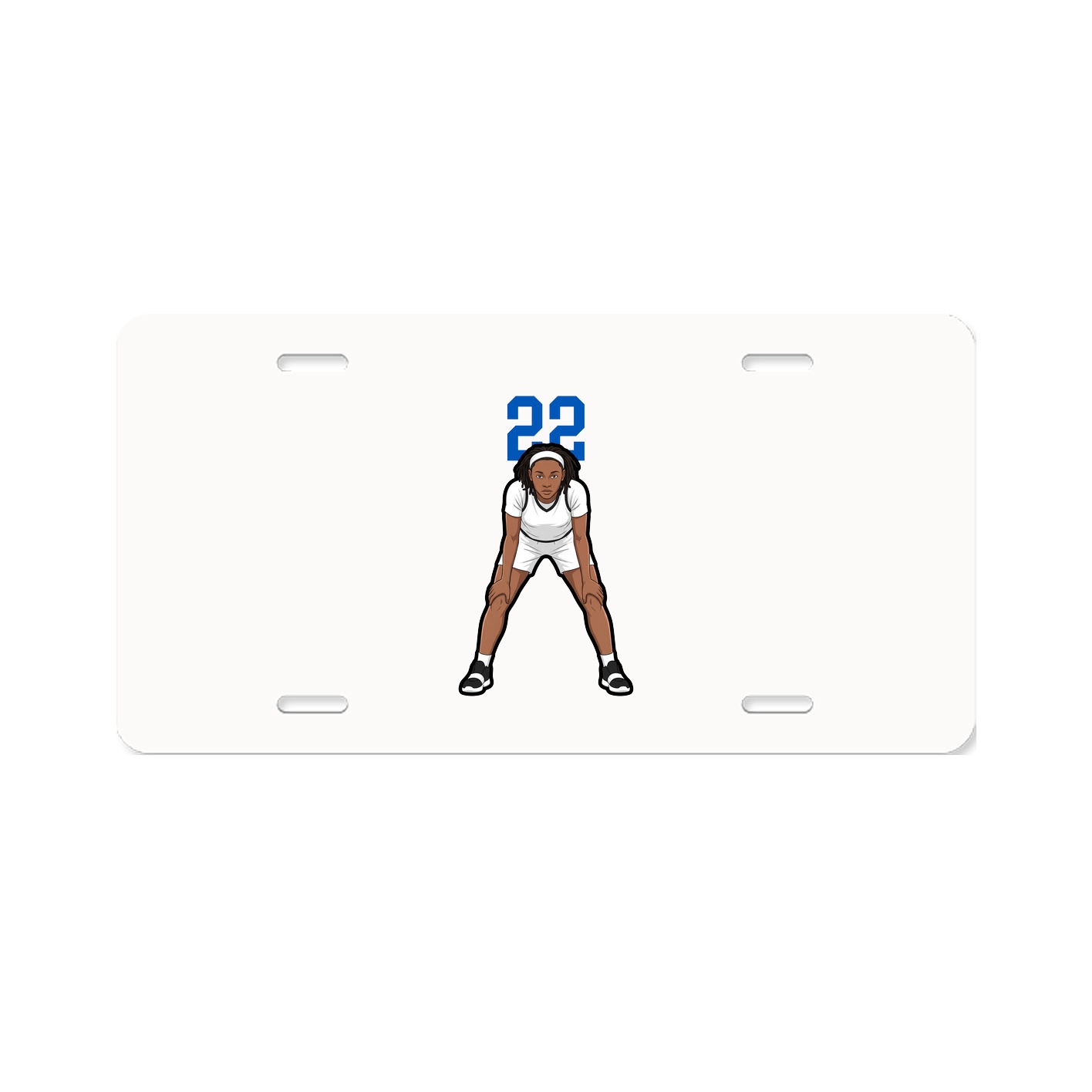 License Plate — Number Top in Classic