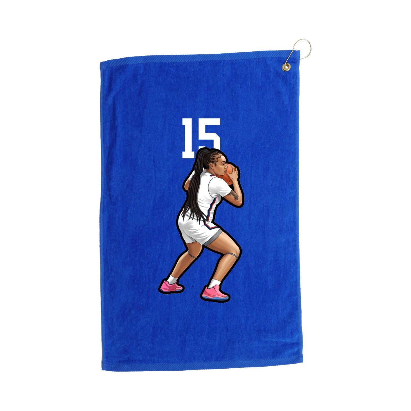 Golf Towel — Number Top in Royal