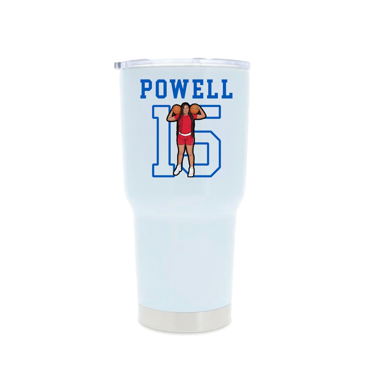 30oz Stainless Steel Tumbler — Shirsey in White