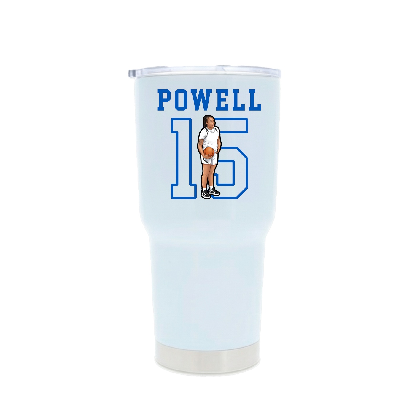 30oz Stainless Steel Tumbler — Shirsey in White